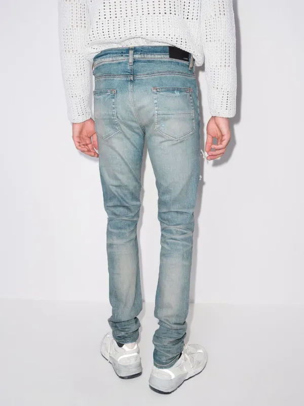AMIRI Plaid Trasher Skinny Jeans - Farfetch