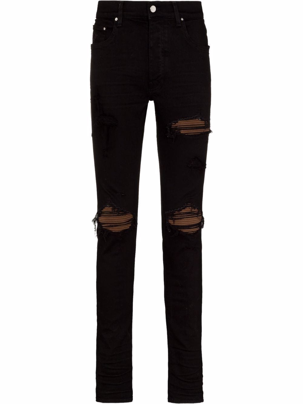 MX1 Ultra suede-patches skinny jeans