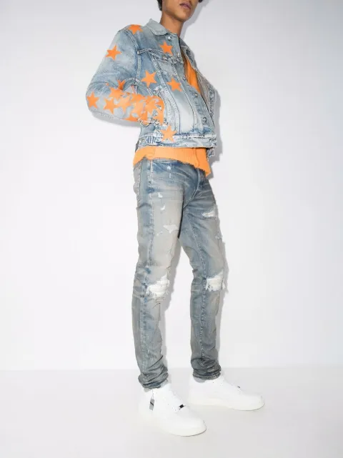 AMIRI MX1 Ultra suede-patches Skinny 