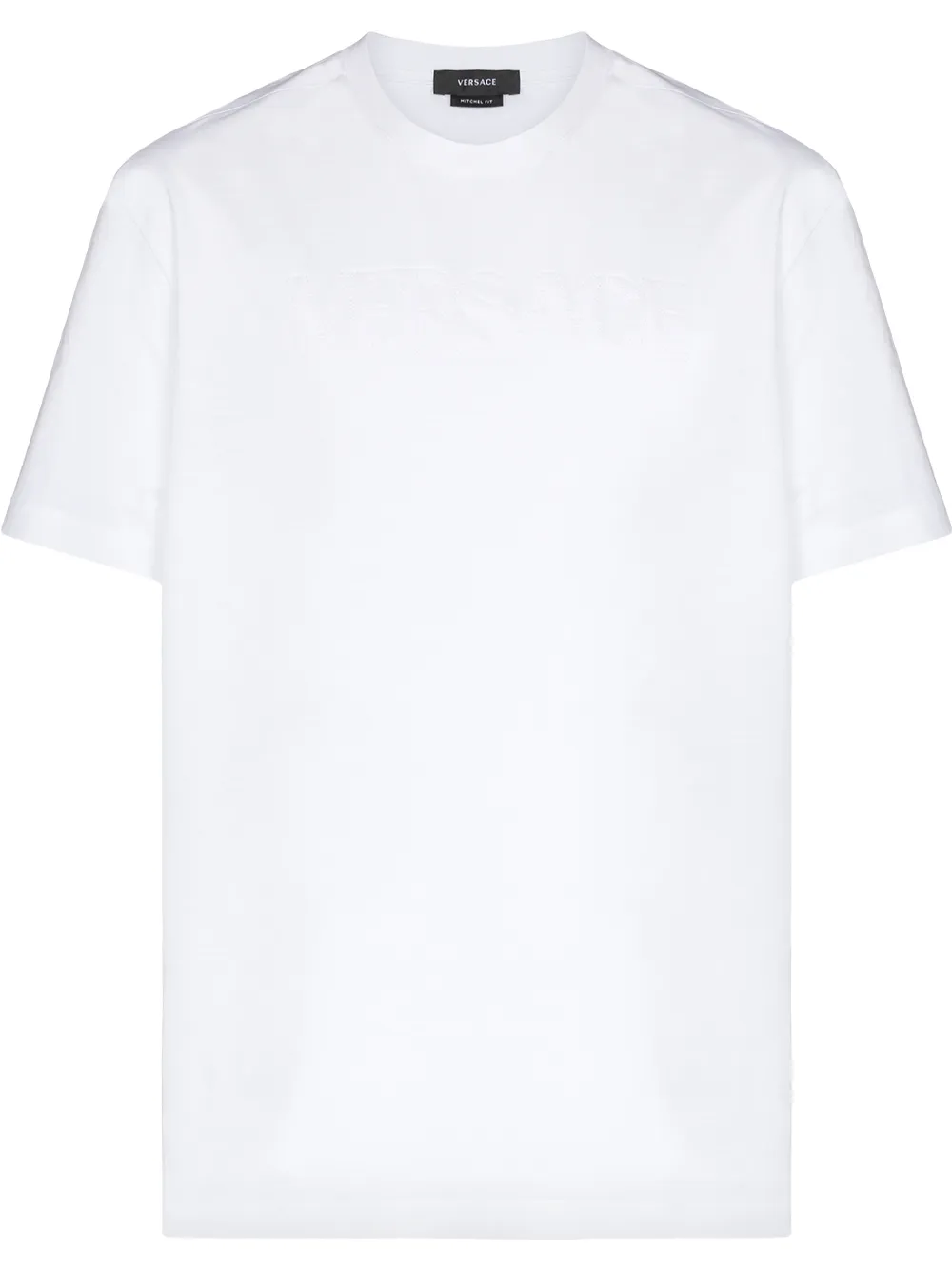 

Versace playera con logo en relieve - Blanco