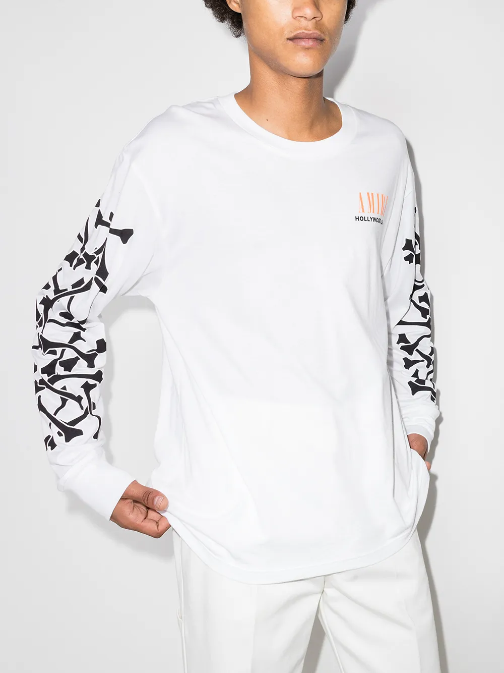 AMIRI Bones logo-print T-shirt - Farfetch