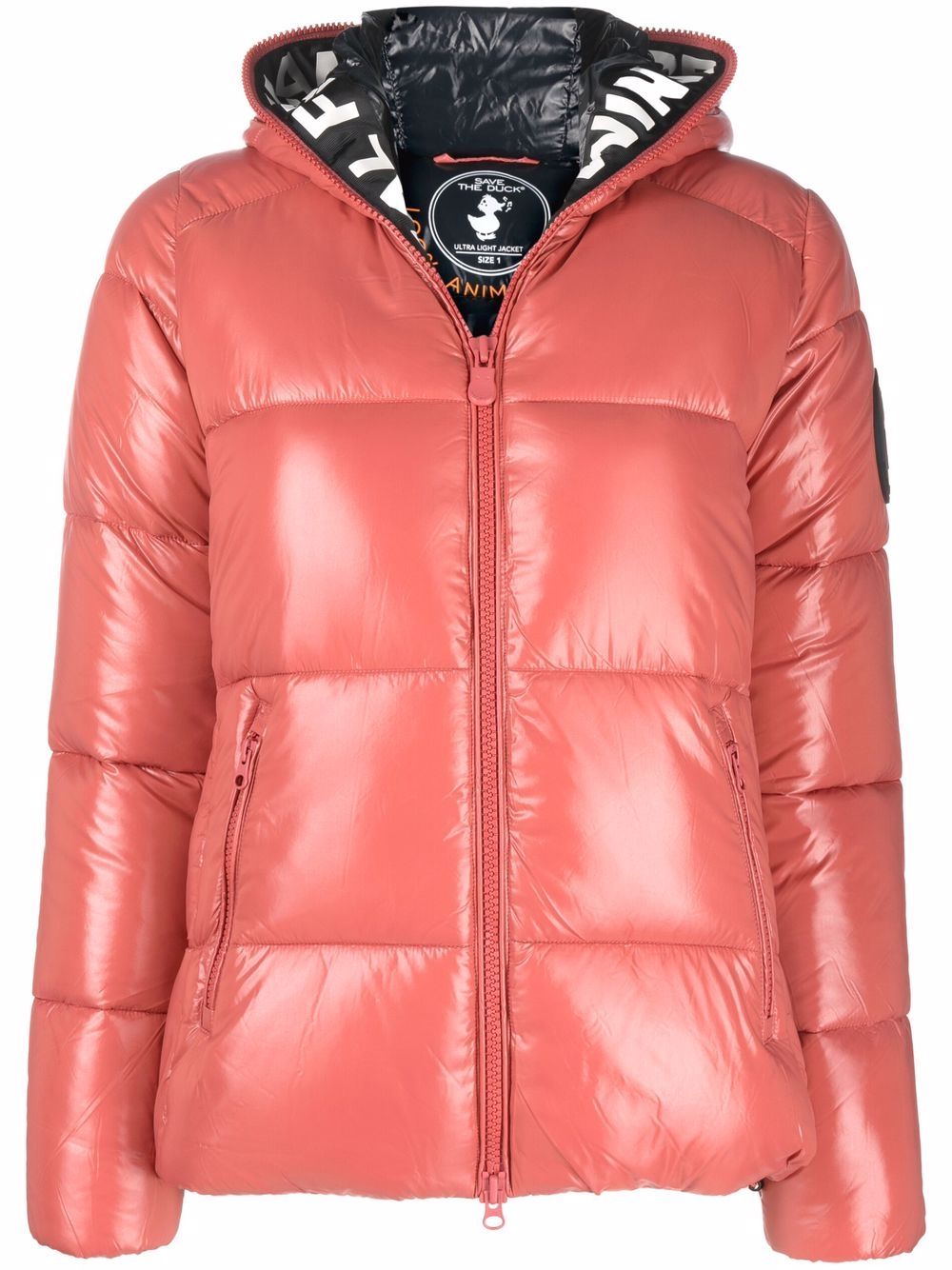 Save The Duck Logo Patch Puffer Jacket - Farfetch