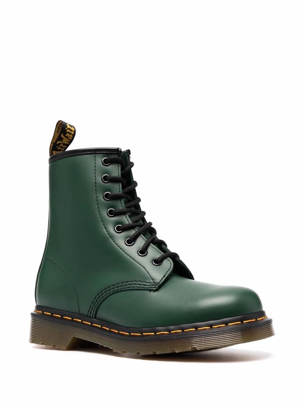 Dr. Martens Leren veterlaarzen - Groen