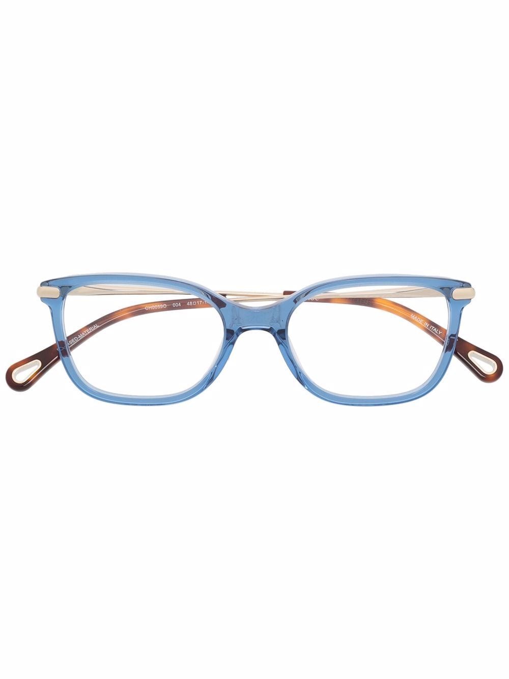Chloé Eyewear square frame glasses - Blue
