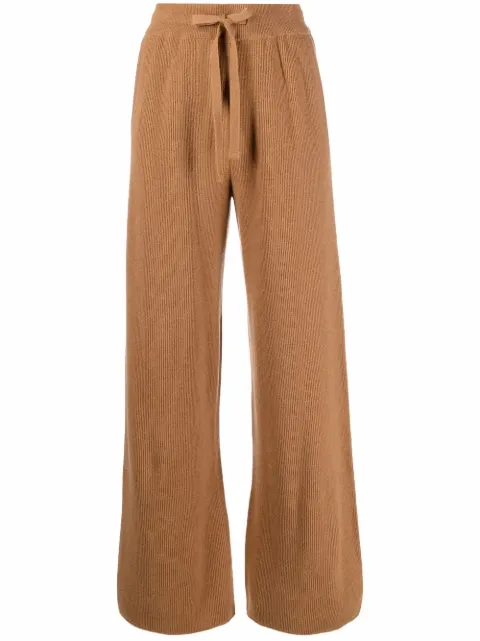 Nanushka ribbed-knit wide-leg trousers