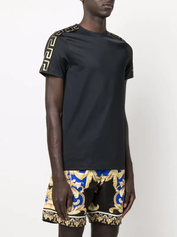 Versace La Greca Crew Neck T-shirt - Farfetch