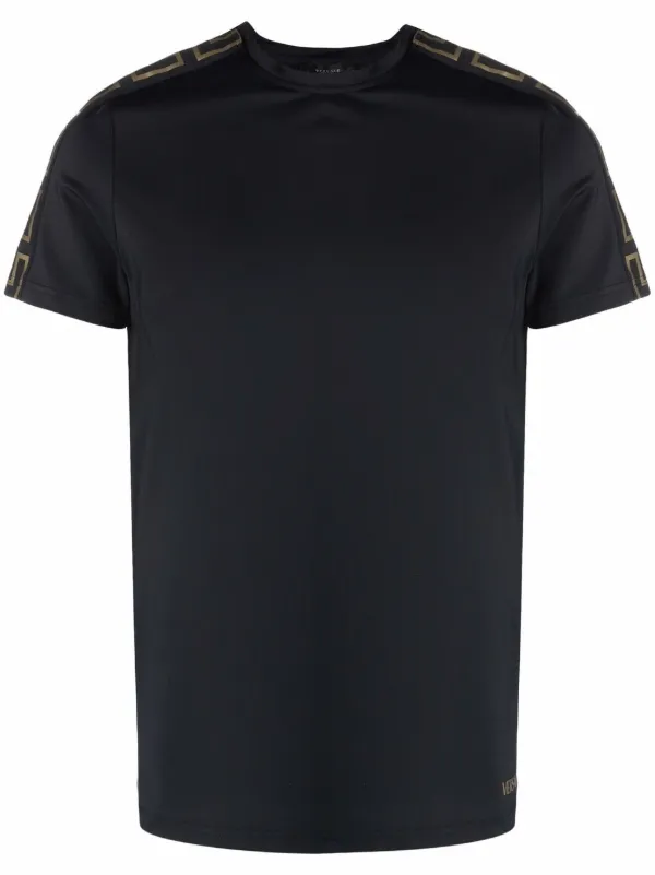 Versace La Greca Crew Neck T-shirt - Farfetch