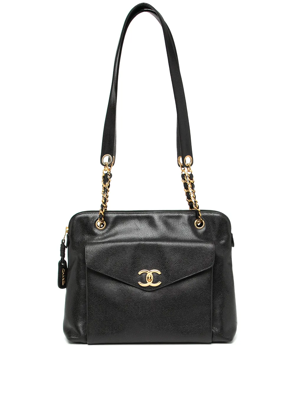 фото Chanel pre-owned сумка-тоут 1995-го года с логотипом cc