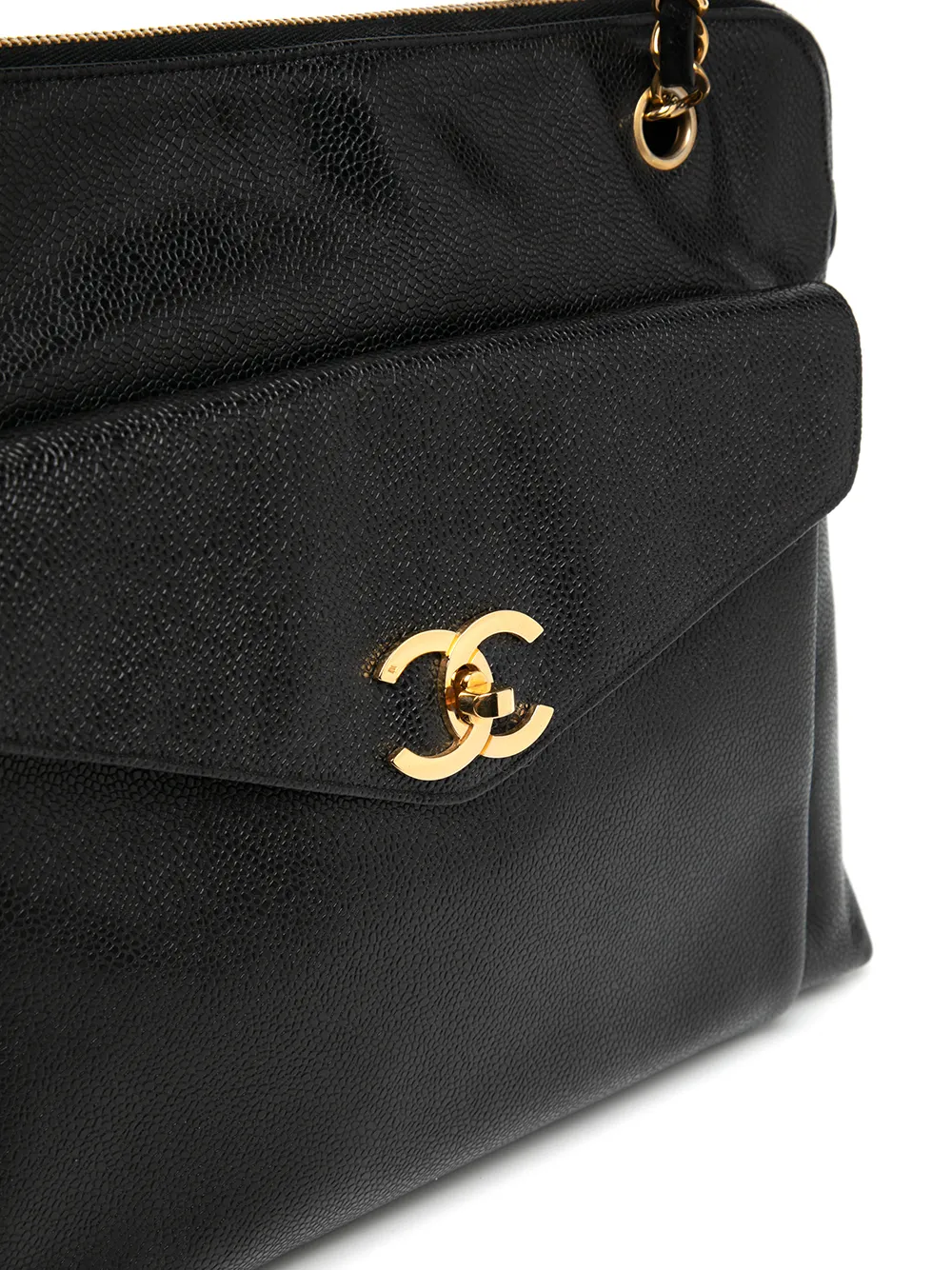 фото Chanel pre-owned сумка-тоут 1995-го года с логотипом cc
