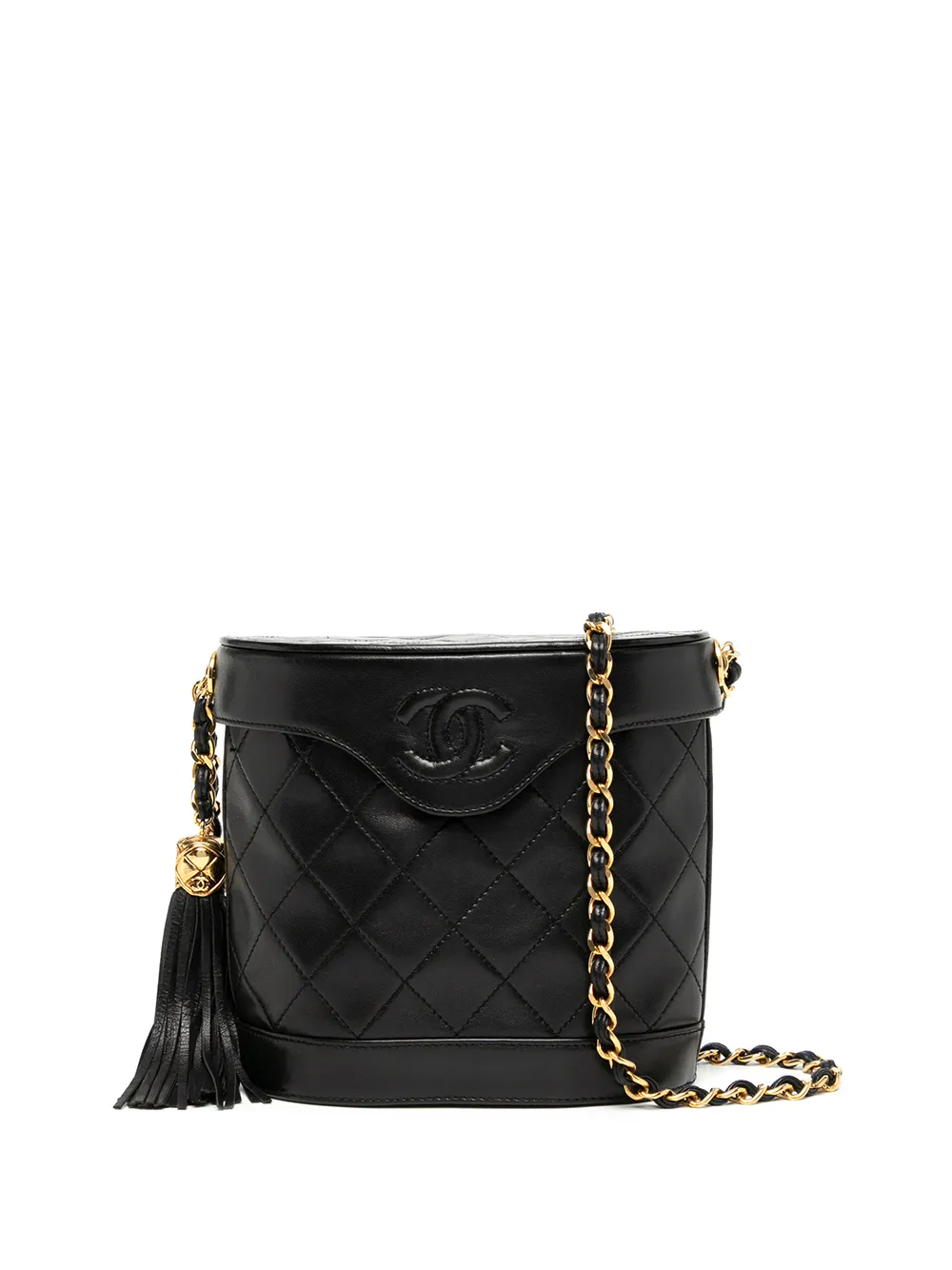 фото Chanel pre-owned стеганая сумка через плечо 1990-х годов с логотипом cc