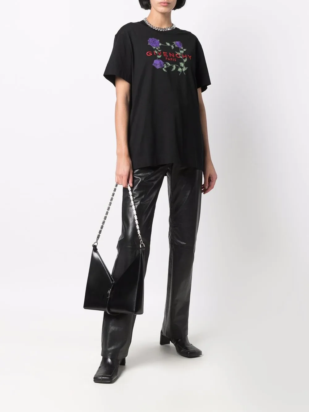 фото Givenchy футболка с вышитым логотипом