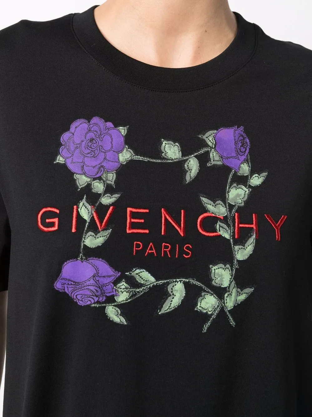 фото Givenchy футболка с вышитым логотипом
