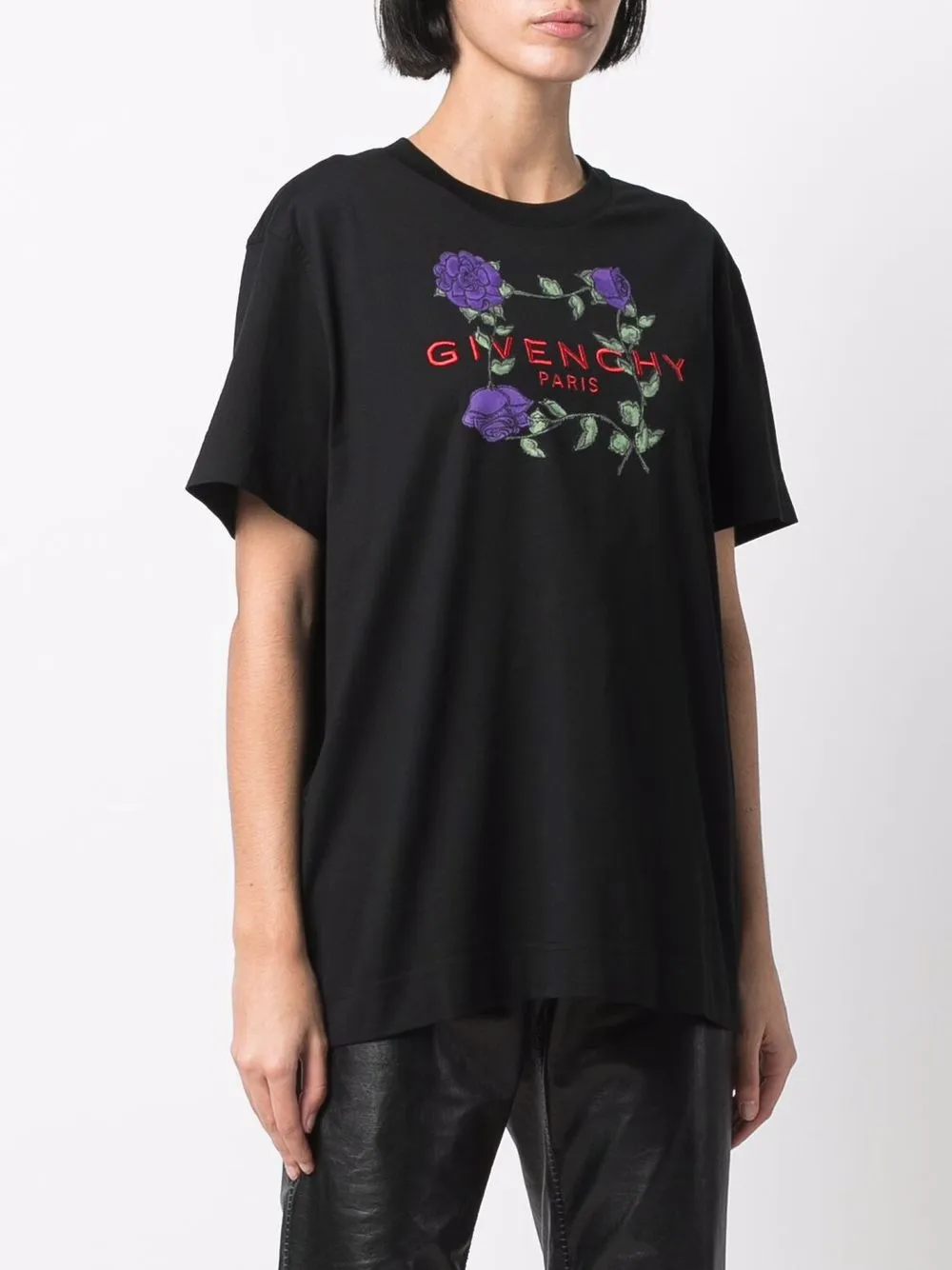 фото Givenchy футболка с вышитым логотипом