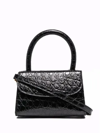 By far mini croc embossed leather bag outlet