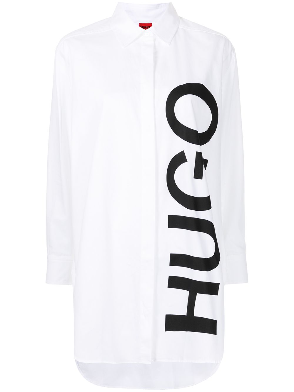 фото Hugo рубашка оверсайз с логотипом