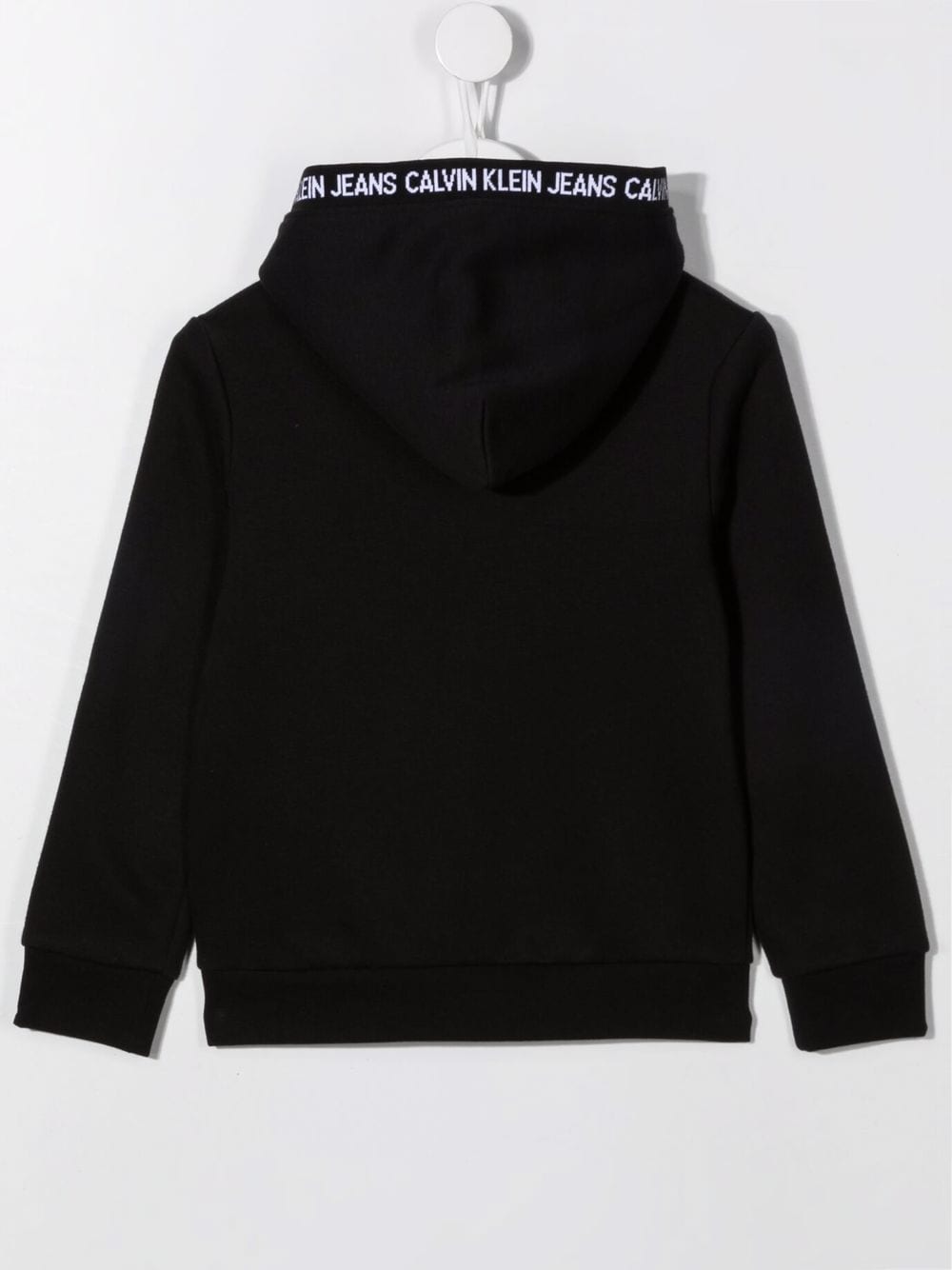 Image 2 of Calvin Klein Kids logo-print organic cotton hoodie