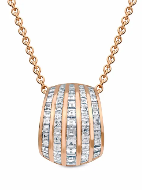 Pragnell collar Manhattan Classic Five Row en oro rosa de 18kt con diamantes
