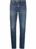 Saint Laurent stonewashed straight-leg jeans - Blue