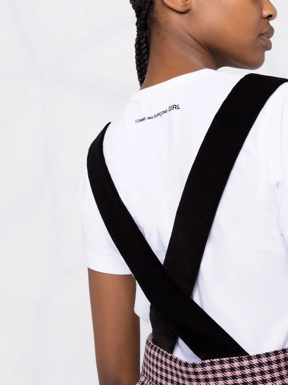 фото Comme des garçons girl клетчатая юбка с завышенной талией