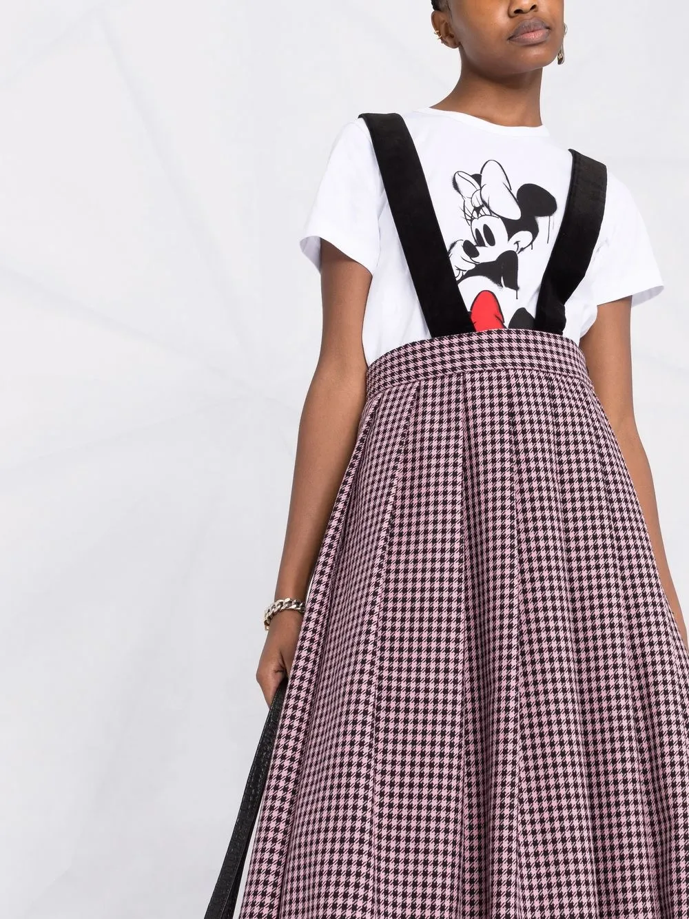 фото Comme des garçons girl клетчатая юбка с завышенной талией