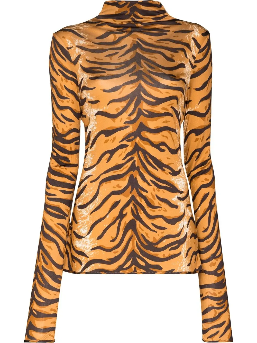 

Jil Sander playera con animal print - Marrón