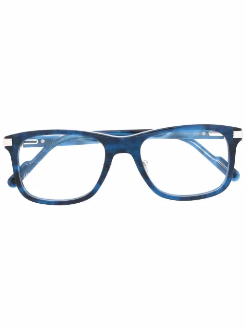 Cartier Eyewear tortoise-shell square-frame eyeglasses