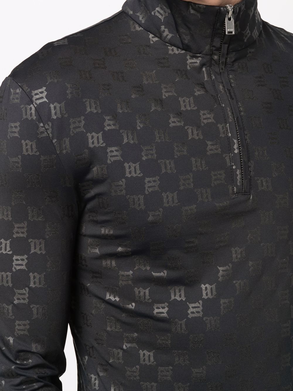 MISBHV monogram-print zip-up Sports Jacket - Farfetch