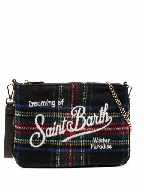 MC2 Saint Barth Parisienne tartan clutch bag