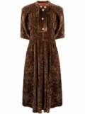 colville corduroy-effect mid-length dress - Brown
