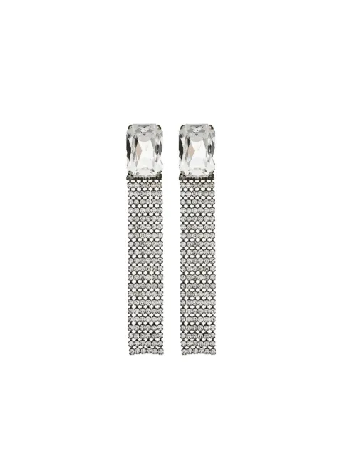 Saint Laurent rhinestone-embellished drop earrings