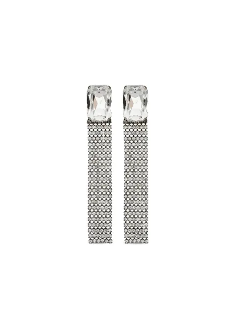 Saint Laurent rhinestone-embellished drop earrings