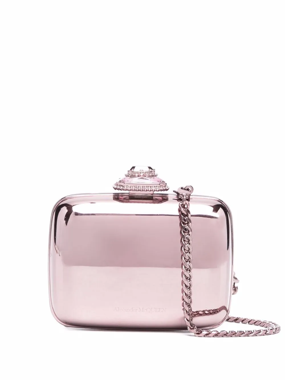 

Alexander McQueen bolsa de mano con detalles de strass - Rosado