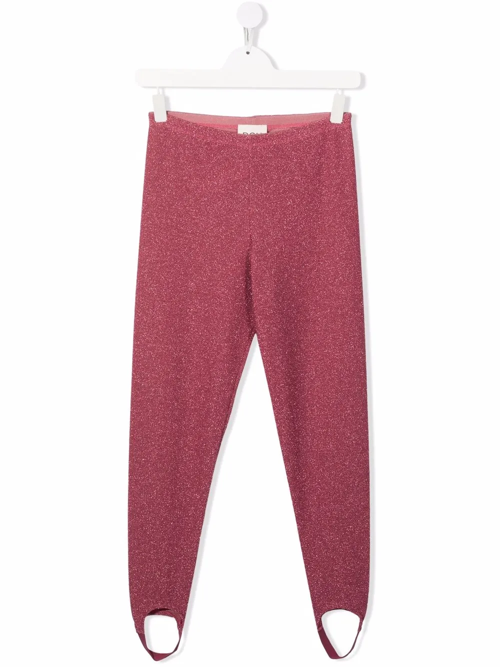 

Douuod Kids leggins metalizados con tiro medio - Rosado
