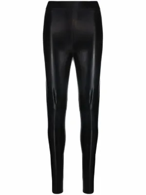Wolford high-rise faux-leather Leggings | Black | FARFETCH CA