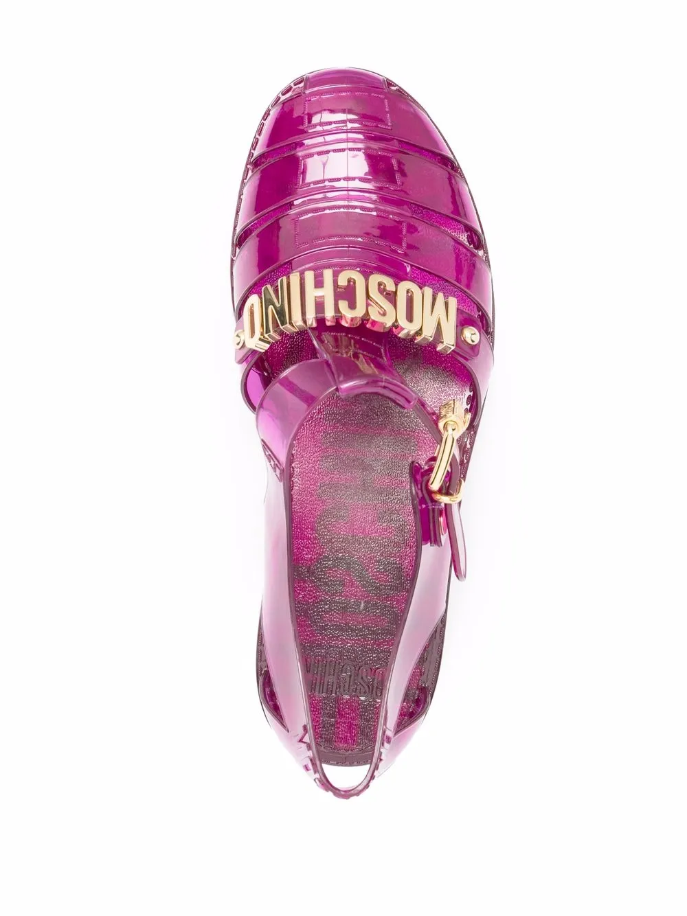 фото Moschino резиновые сандалии с логотипом