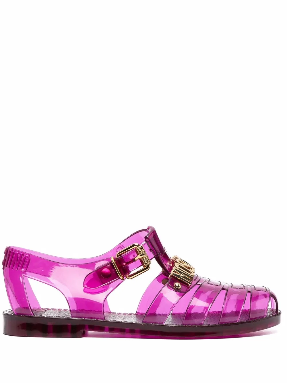 фото Moschino резиновые сандалии с логотипом