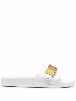 womens moschino slides