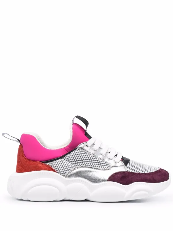 Pink moschino sneakers cheap