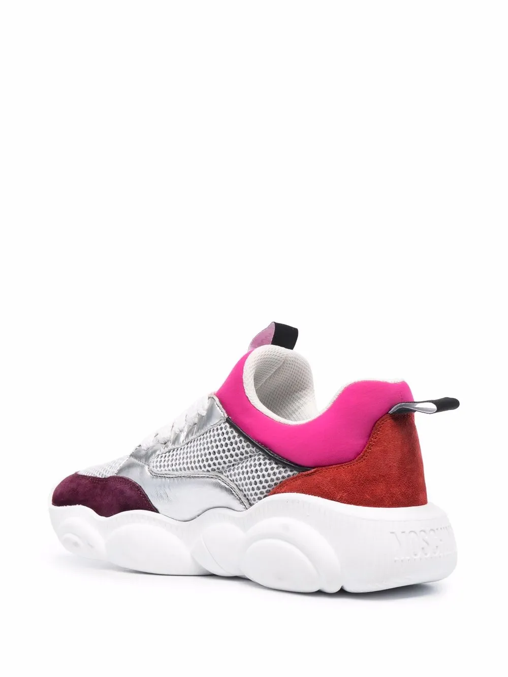 スニーカー Moschino FW25 'Ollie' sneakers (MA15125G1NMF0 000) Moschino Logo colour-block Sneakers | Pink | FARFETCH