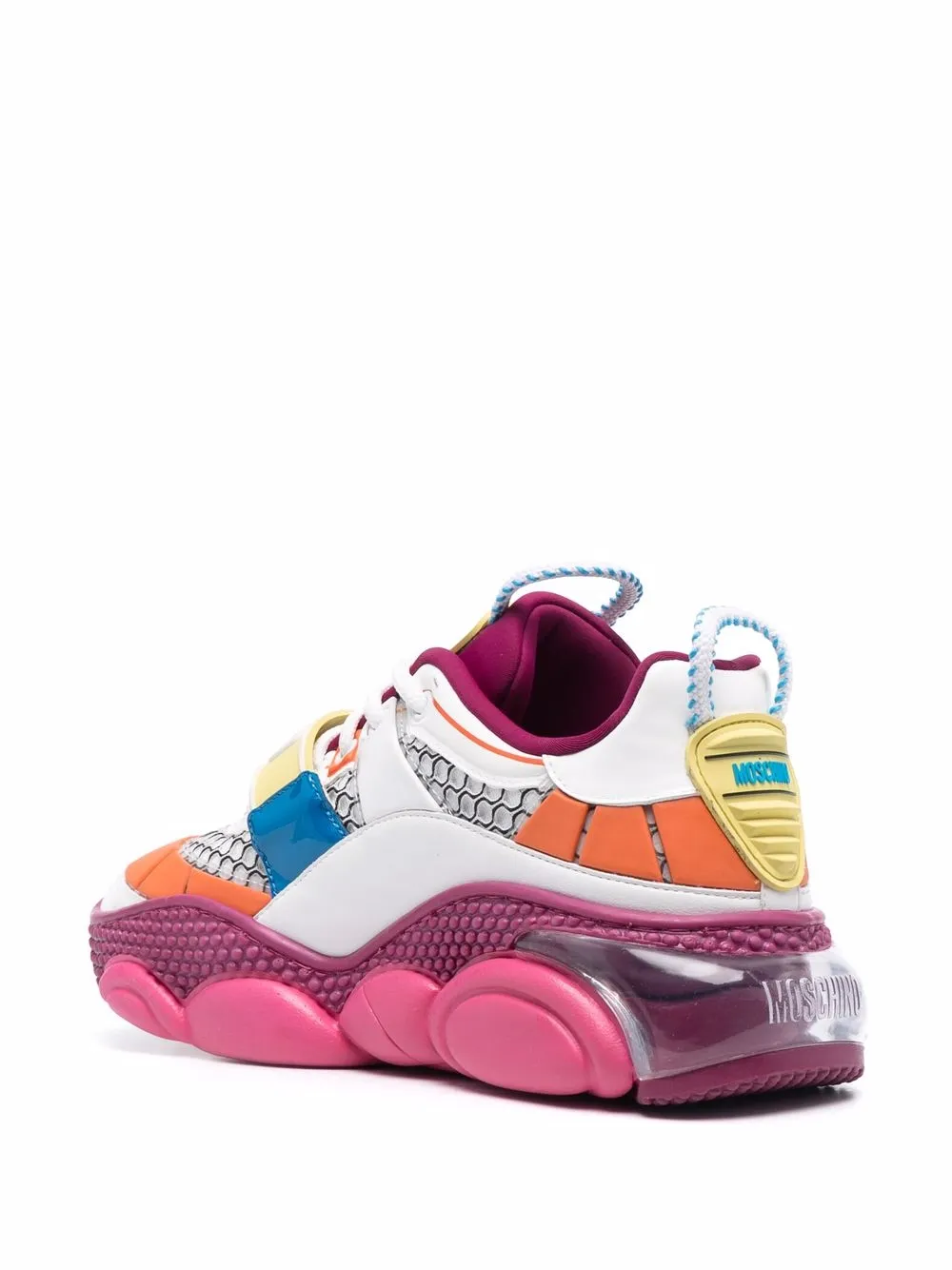 фото Moschino кроссовки в стиле колор-блок с логотипом