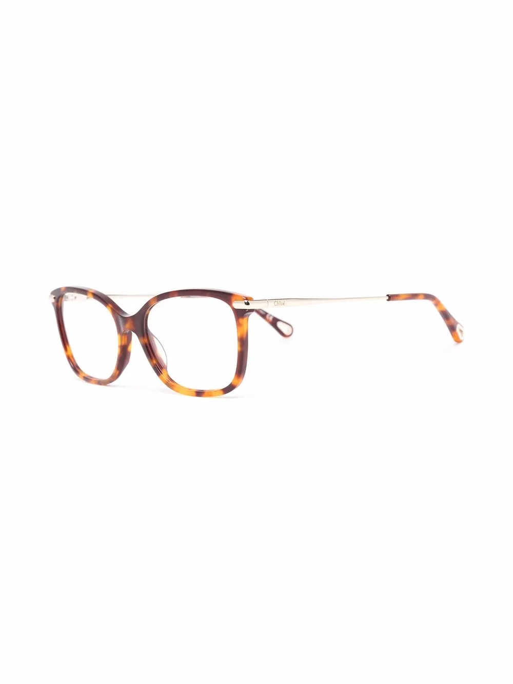 Chloé Eyewear Bril met vierkant montuur - Bruin