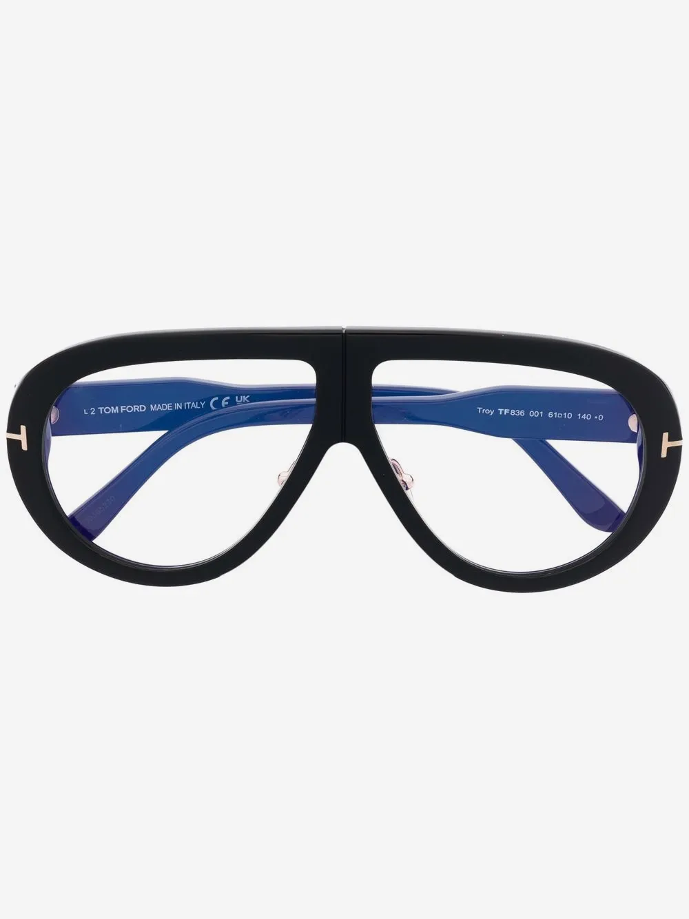 TOM FORD Eyewear Troy pilot-frame sunglasses | Black | Image 1