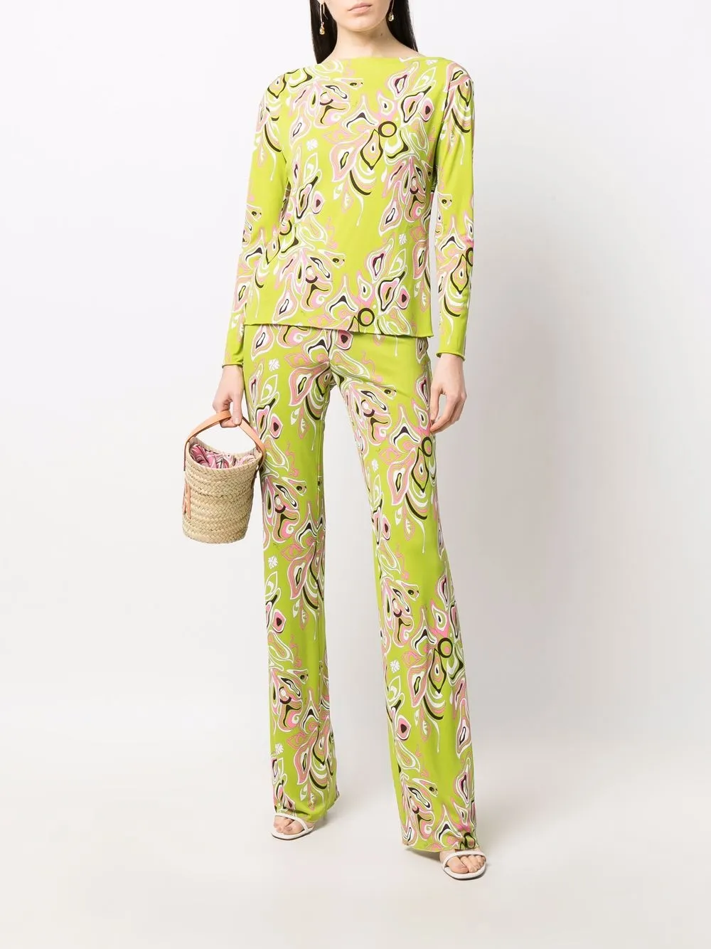 PUCCI Blouse met print - Groen