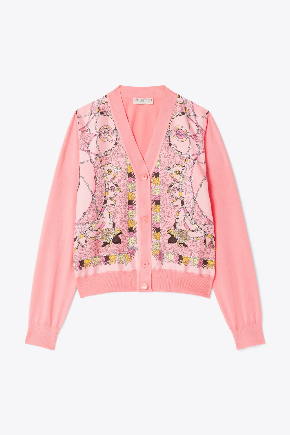 Cyprea-Print Cardigan in pink | PUCCI