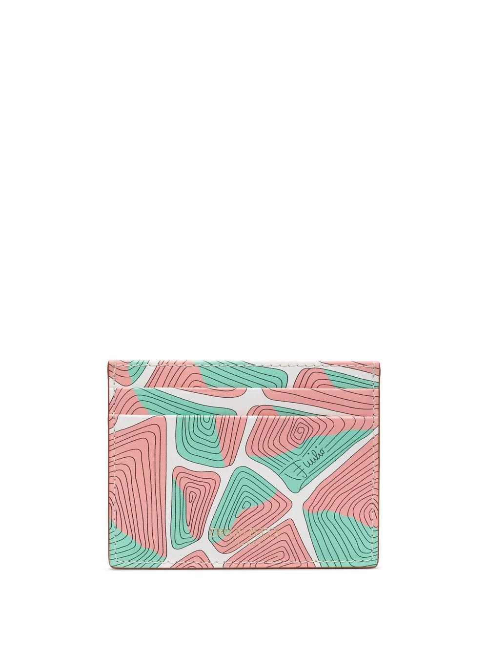 

PUCCI Tartuca-print cardholder - Blue