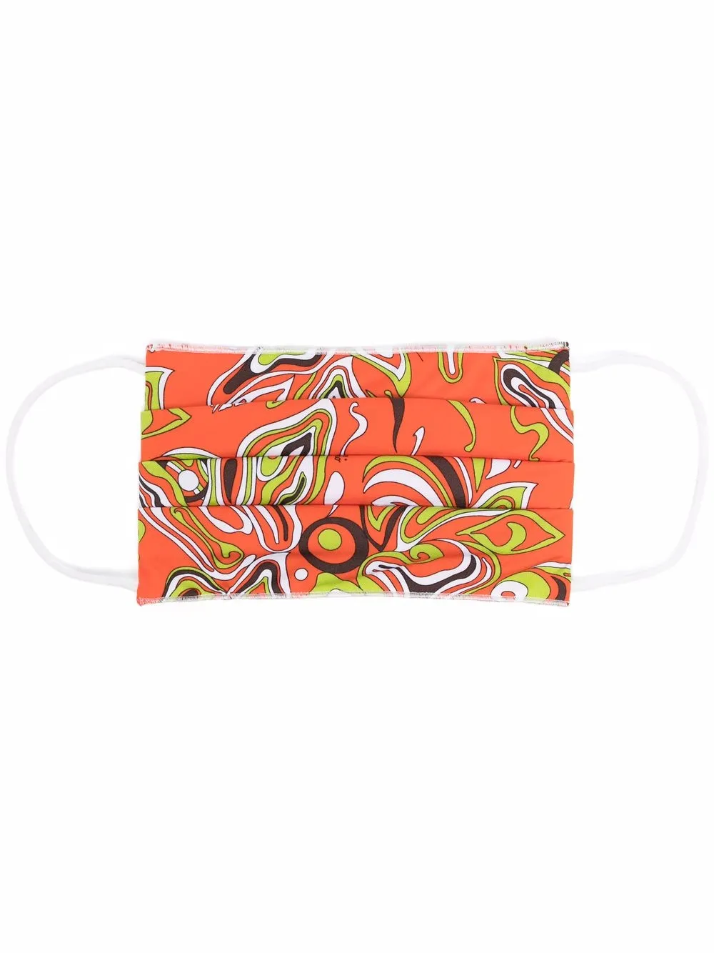 

PUCCI cubrebocas con estampado Africana - Naranja