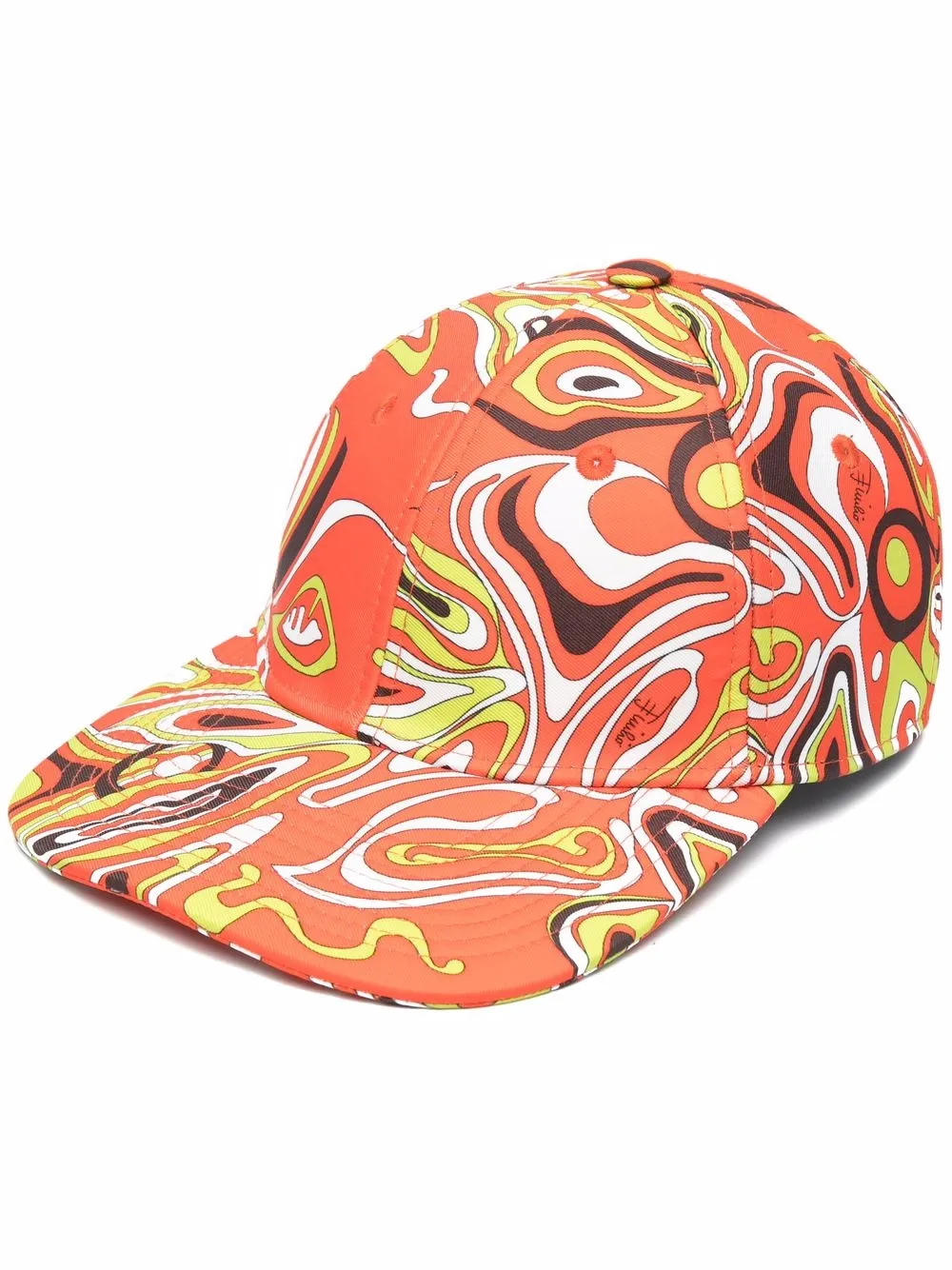 

PUCCI gorra con estampado Africana - Naranja