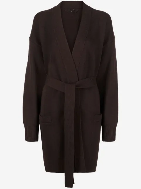 JOSEPH long belted wool cardigan
