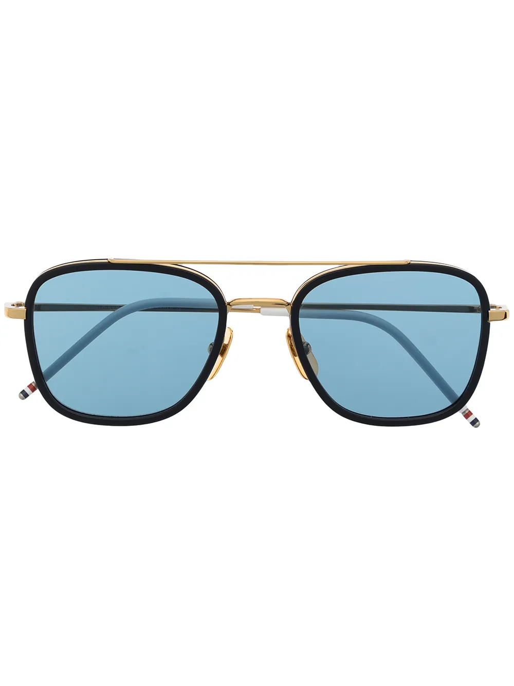 

Thom Browne Eyewear tinted pilot-frame sunglasses - Multicolour