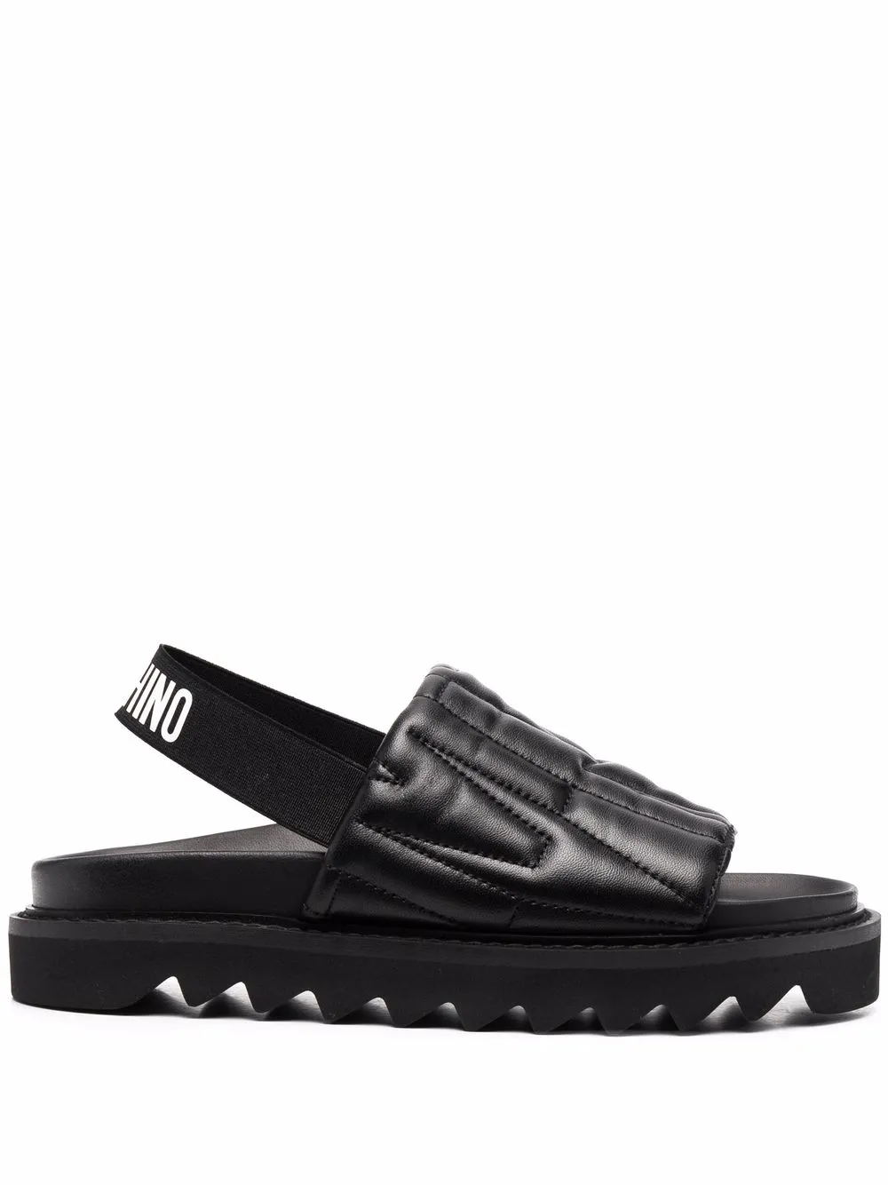 

Moschino sandalias capitonadas - Negro